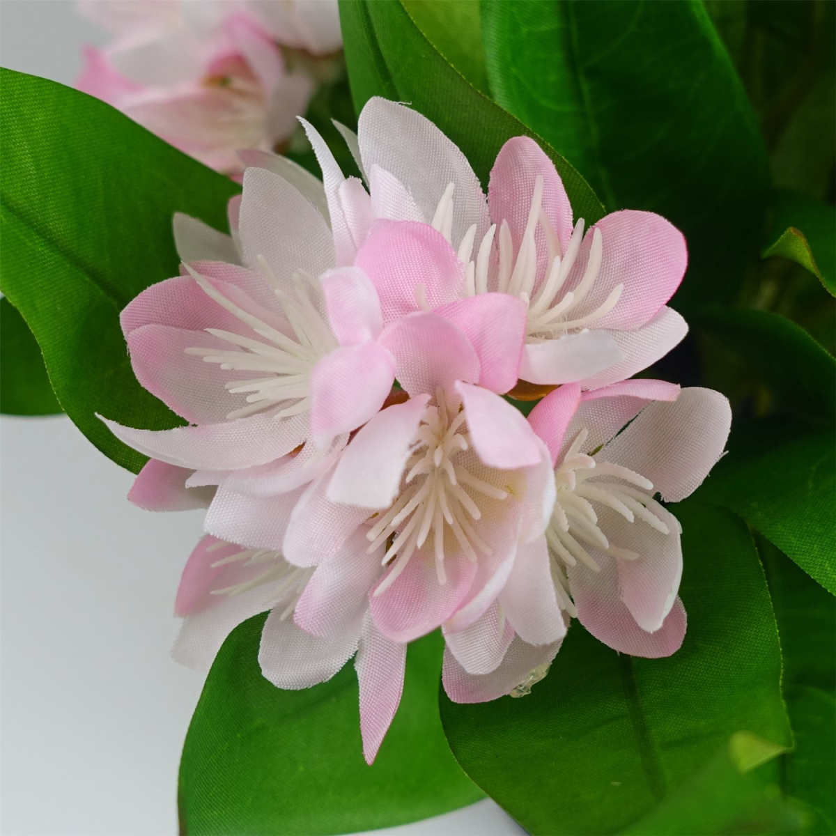 Leaf Pack of 3 Artificial Freesia Plants, Pink, Blue and White, 18cm