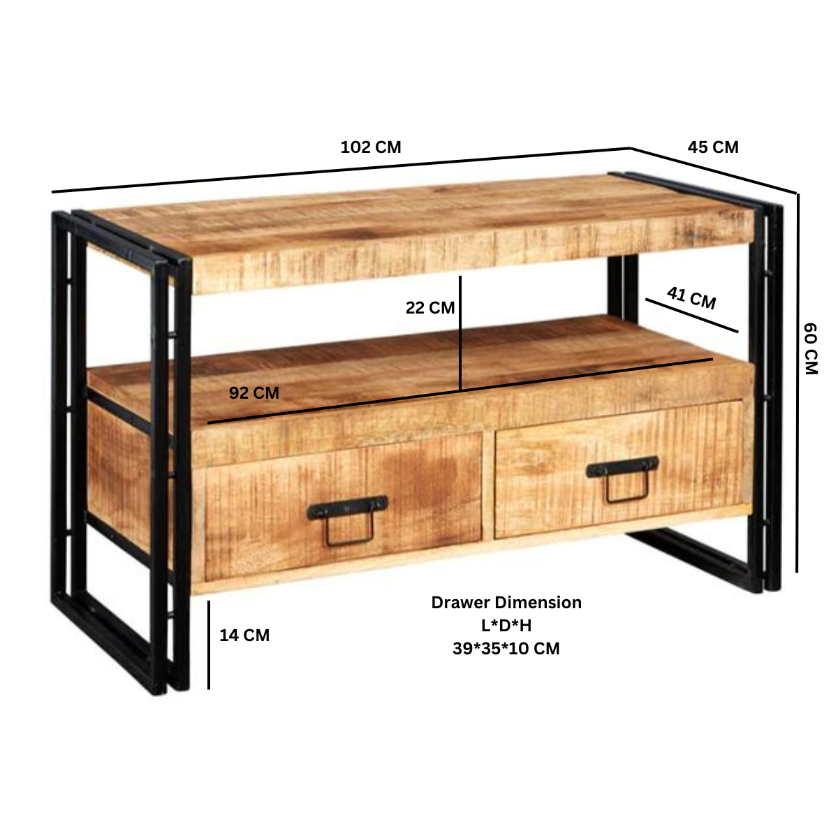 Cosmo Industrial Tv Stand
