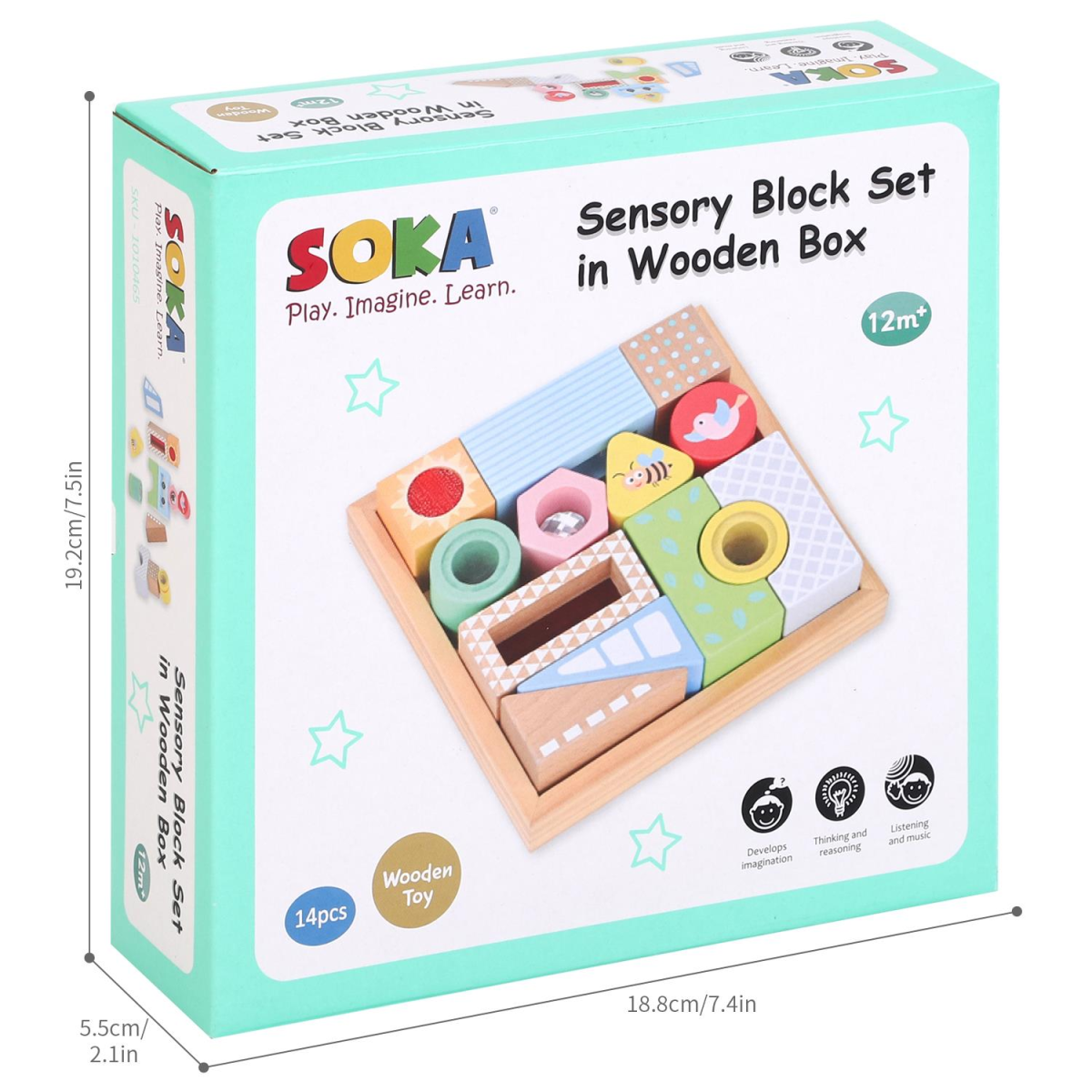 SOKA Play Imagine Learn Sensory Block Set for Autistic Kids