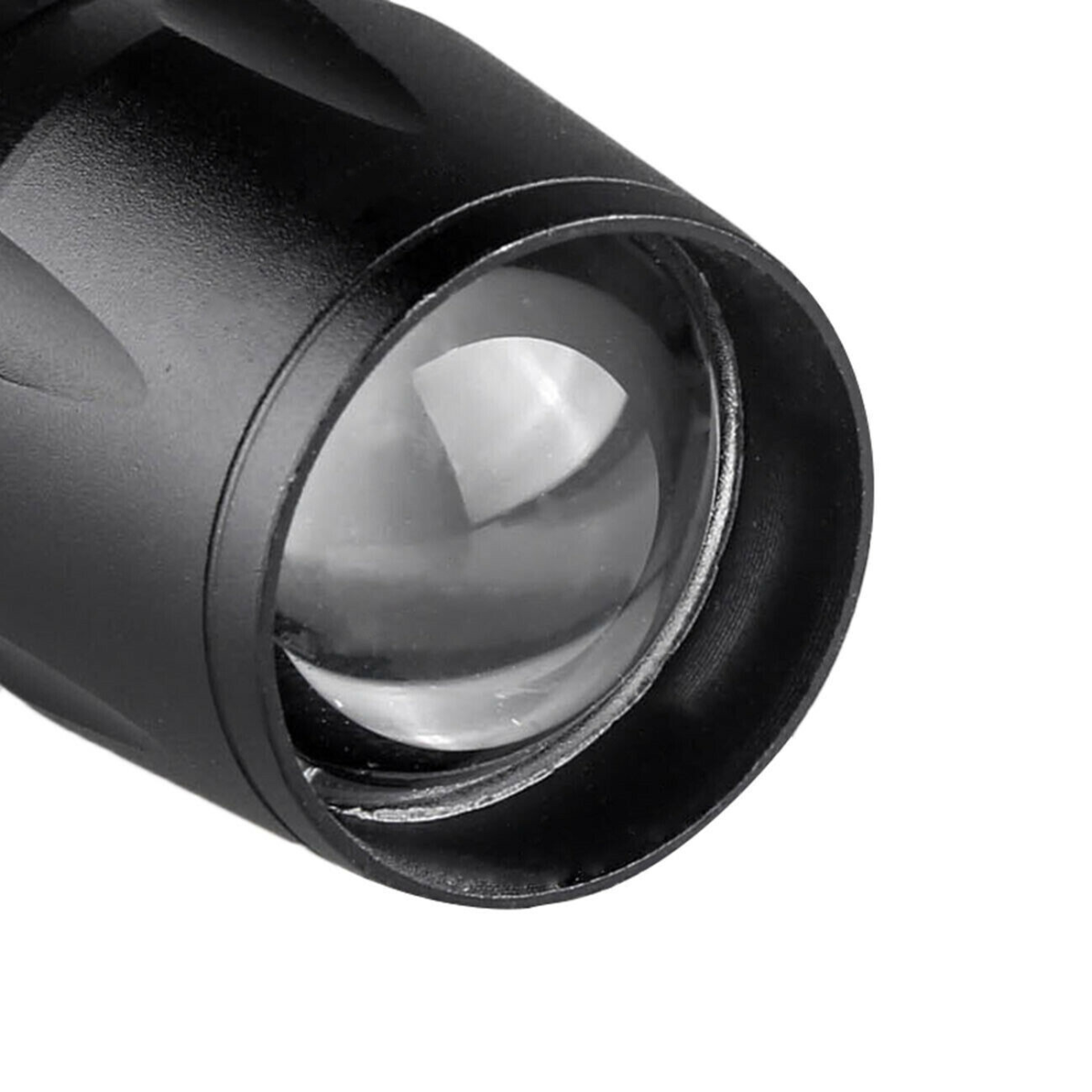 2Pcs Mini Zoomable LED Flashlight USB RechargeableCamping Hiking Flashlight Work light