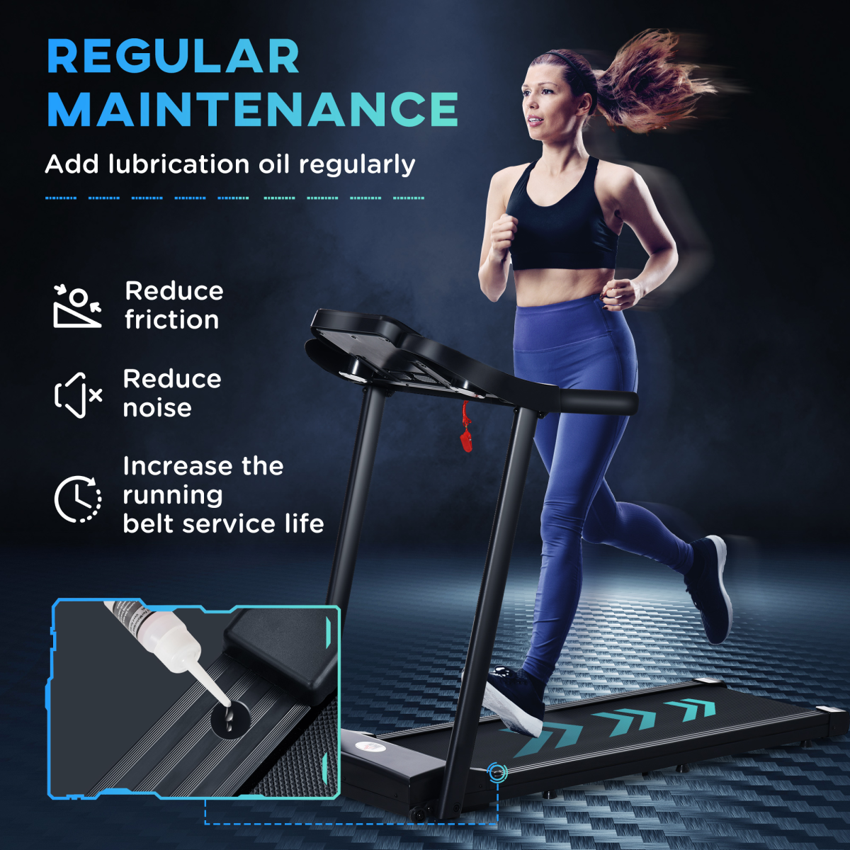 1.5HP Electric Motorised Treadmill with LED Display and 12 Preset Modes, Home Running Machine, Portable Walking Treadmill, 100kg Max Load