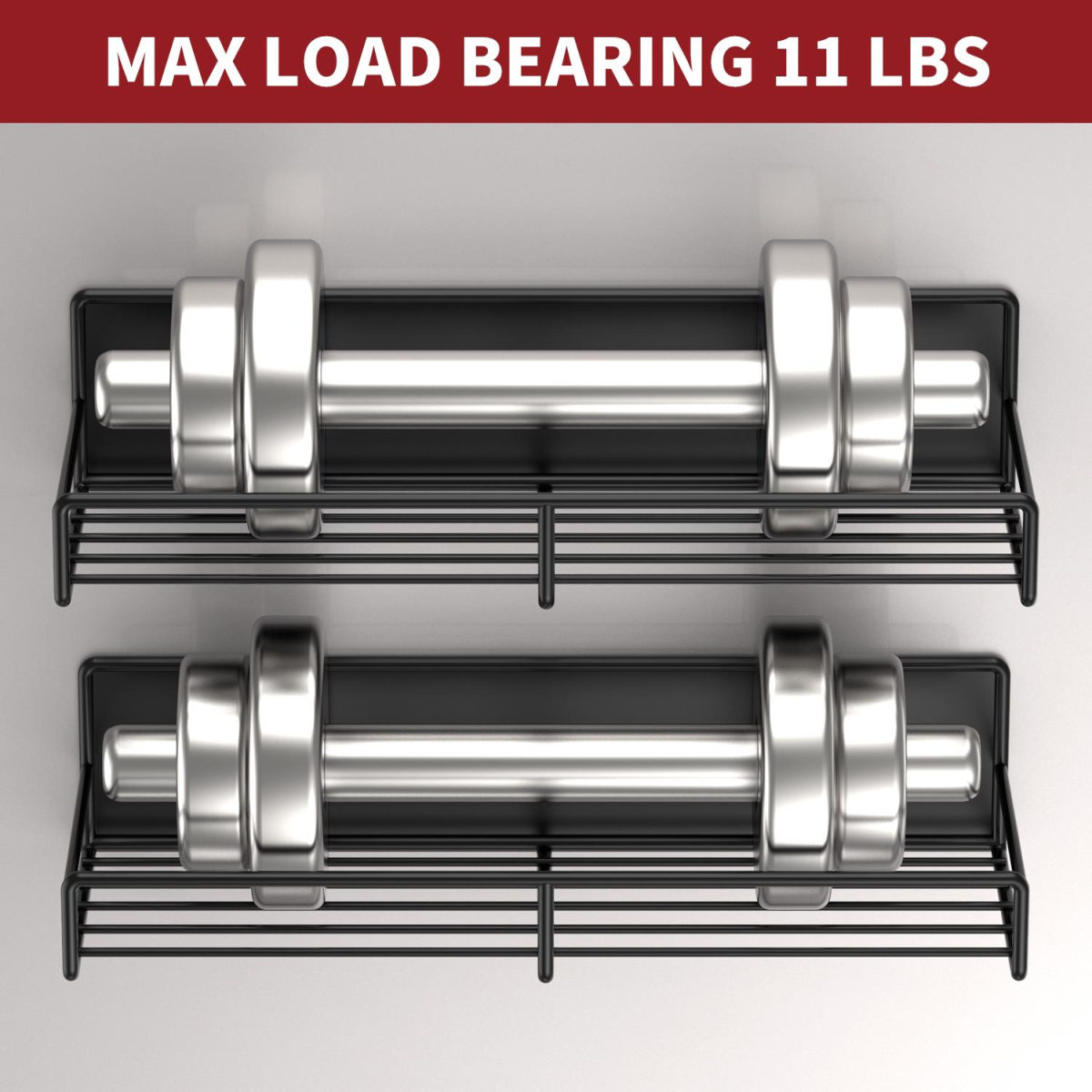 Vinsani 4 Piece Magnetic Spice Rack Metal Shelf, Super Strong Magnetic, No Drilling Required