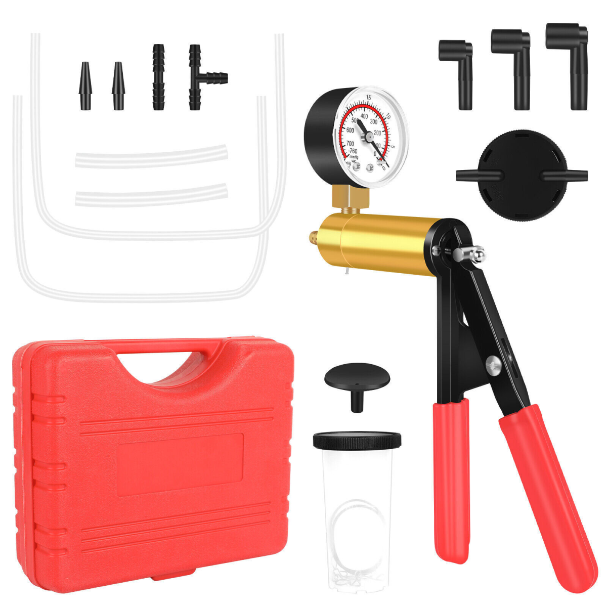 Hand-Held Brake Bleeder Tester Set Car Motorbike Bleeding Vacuum Pump Bleed Tool