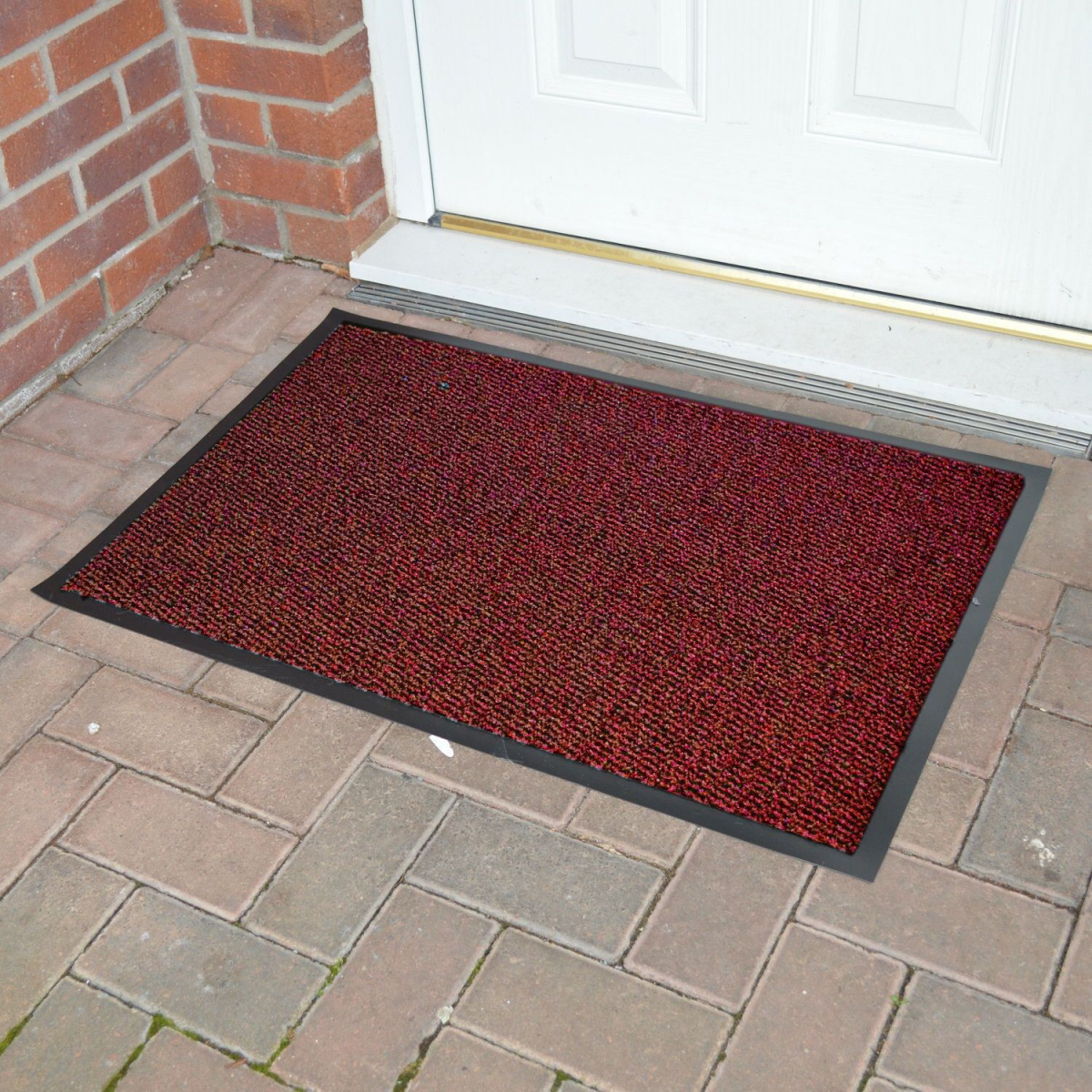 Red Super Hard Wearing Barrier Mat 50 x 80