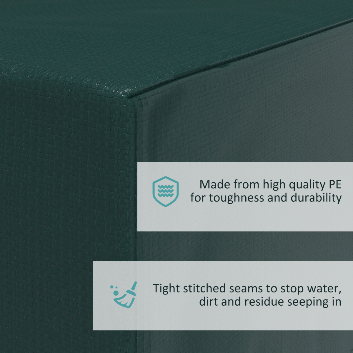 Outsunny Large Patio Furniture Cover Waterproof 235 x 190cm Dark Green