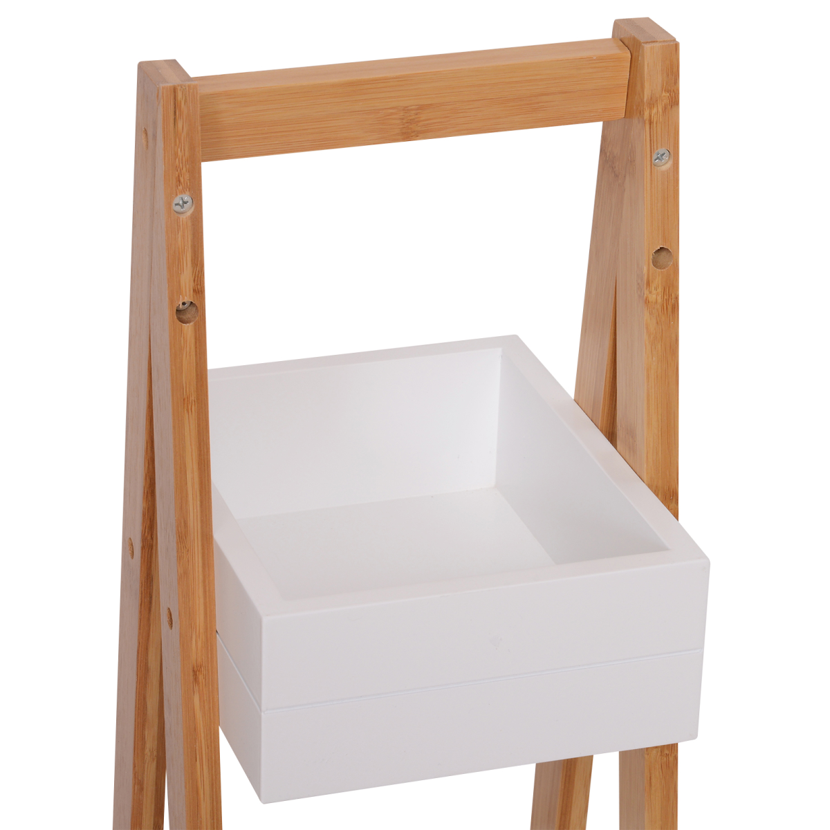 HOMCOM Bathroom A-Shape 3-Tier Bamboo Rack