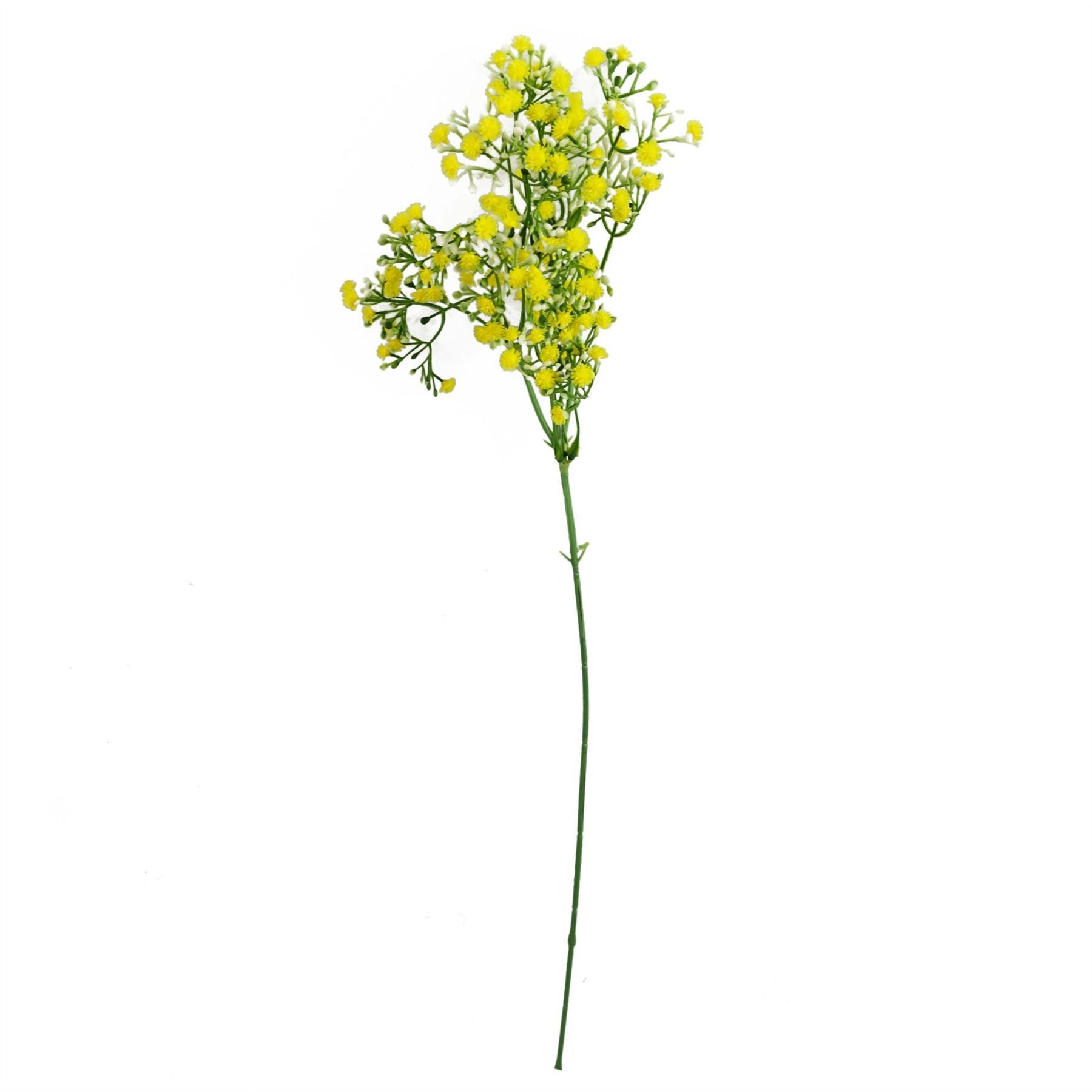 Leaf 55cm Yellow Artificial Gypsophila Stem