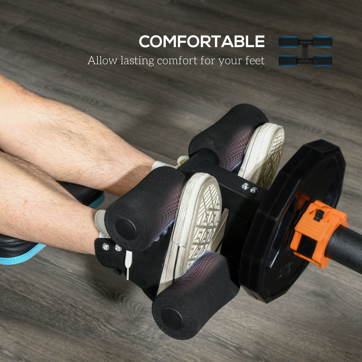 SPORTNOW Tib Bar Tibialis Trainer for 2in/5cm Weight Plates