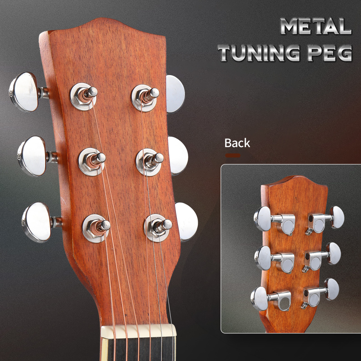 【】KMA101 41In Basswood Panel Matte Edging Folk Guitar with 10W Amplifier Bag Tuner and other Accessories Sunset