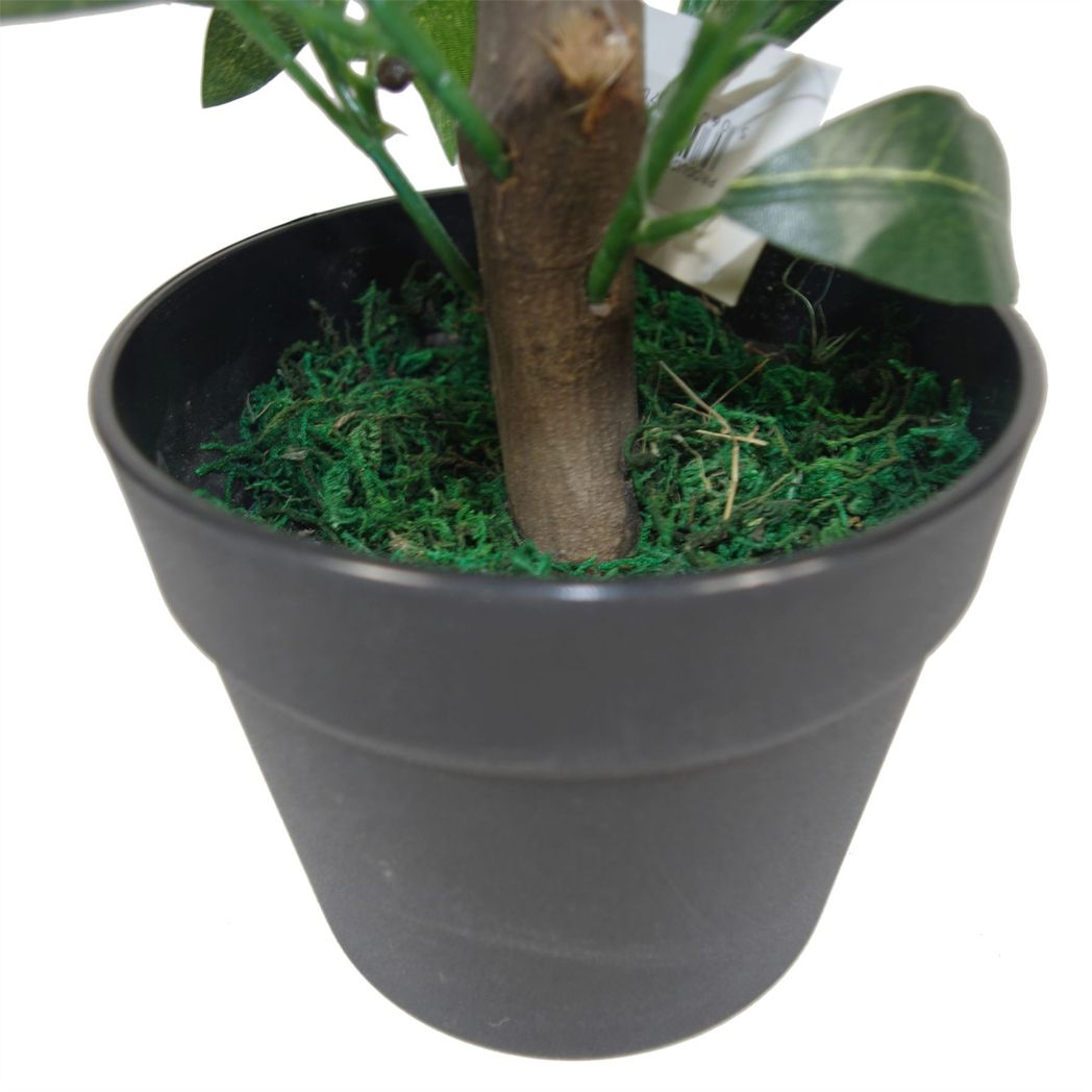 Pair of 50cm Artificial Bay Tree Laurel Topiary Bushes