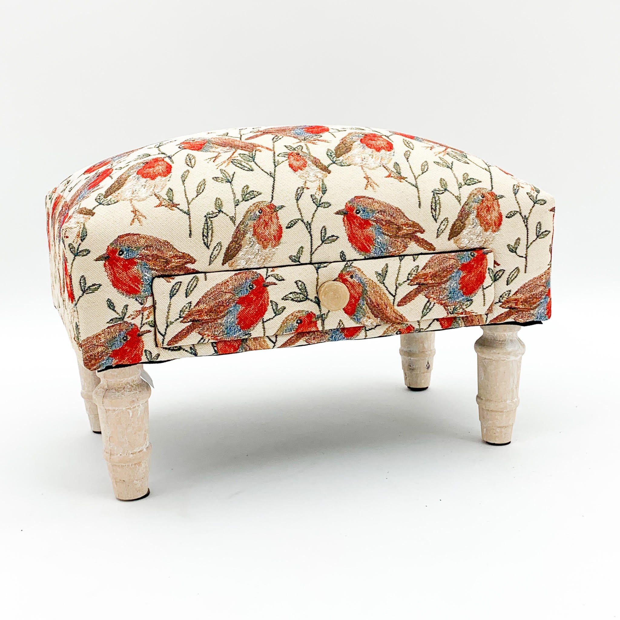 MSL Robin Fabric Footstool with Drawer
