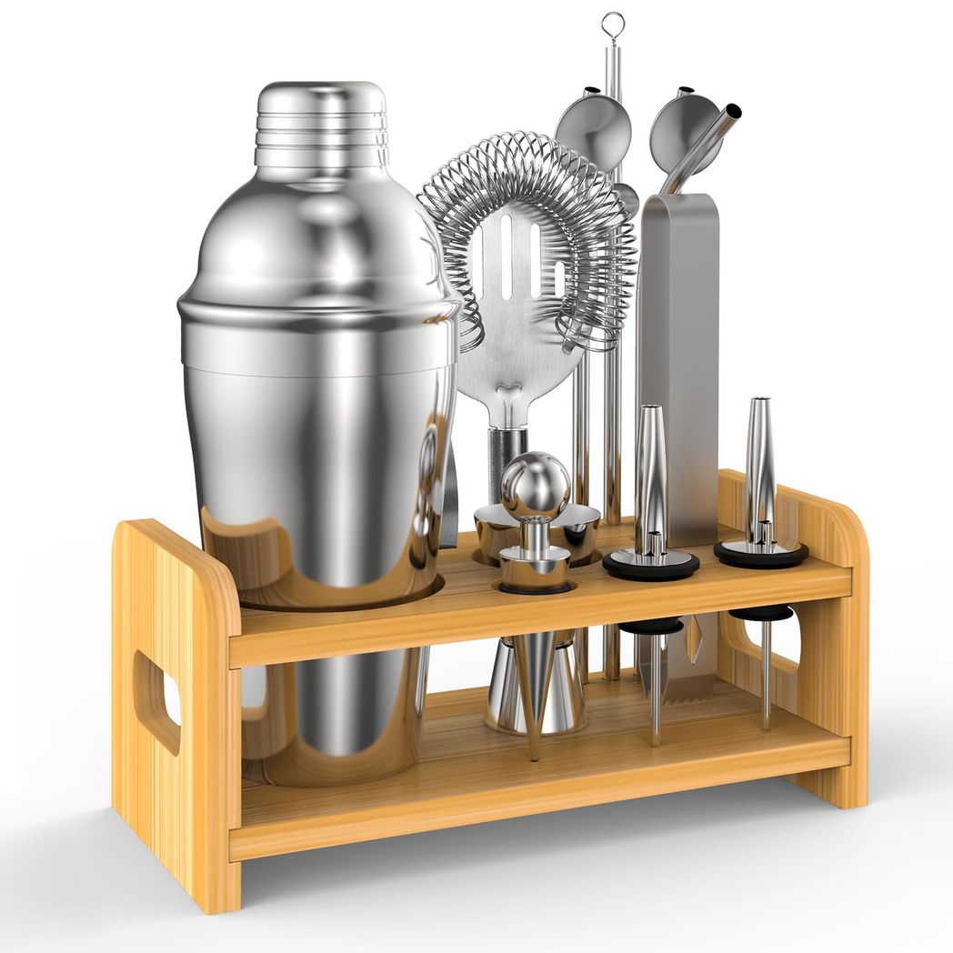Vinsani 15-Piece Cocktail Shaker Set for Drinks and Mixers