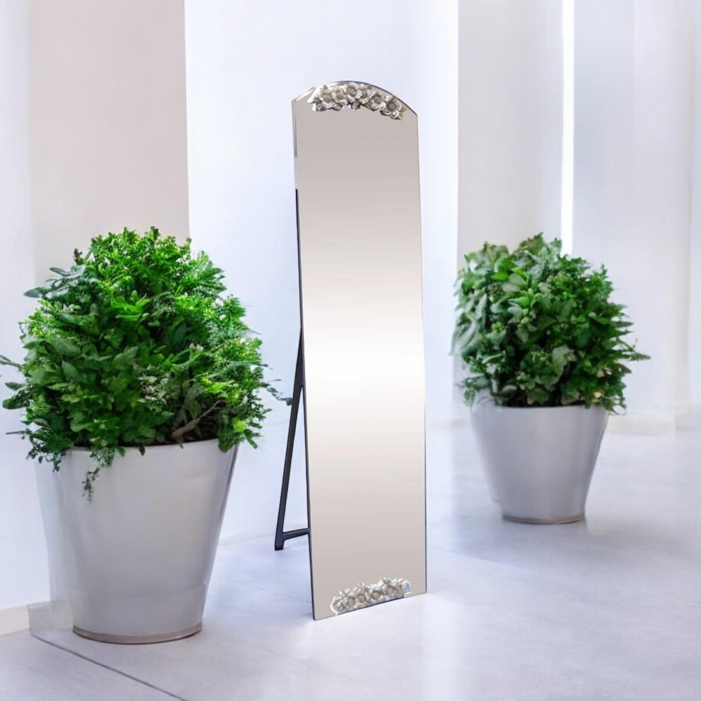 MSL Handcrafted 40x160cm Mirror with Hanging Hook and Modern Finish