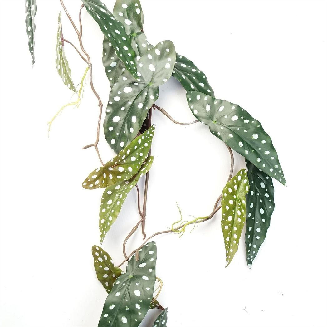 Leaf 110cm Artificial Trailing Hanging Begonia Maculata Spotted Plant Realistic