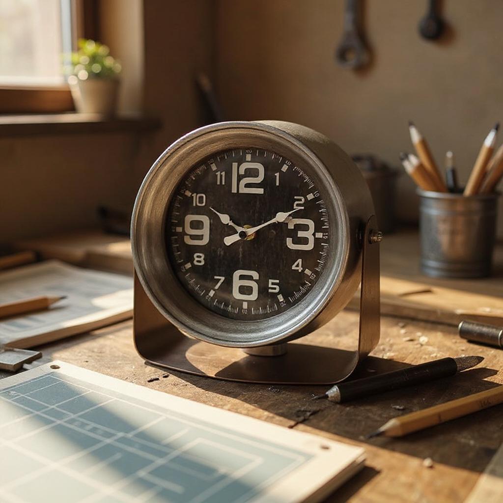 MSL 20cm Hand Finished Wall Clock