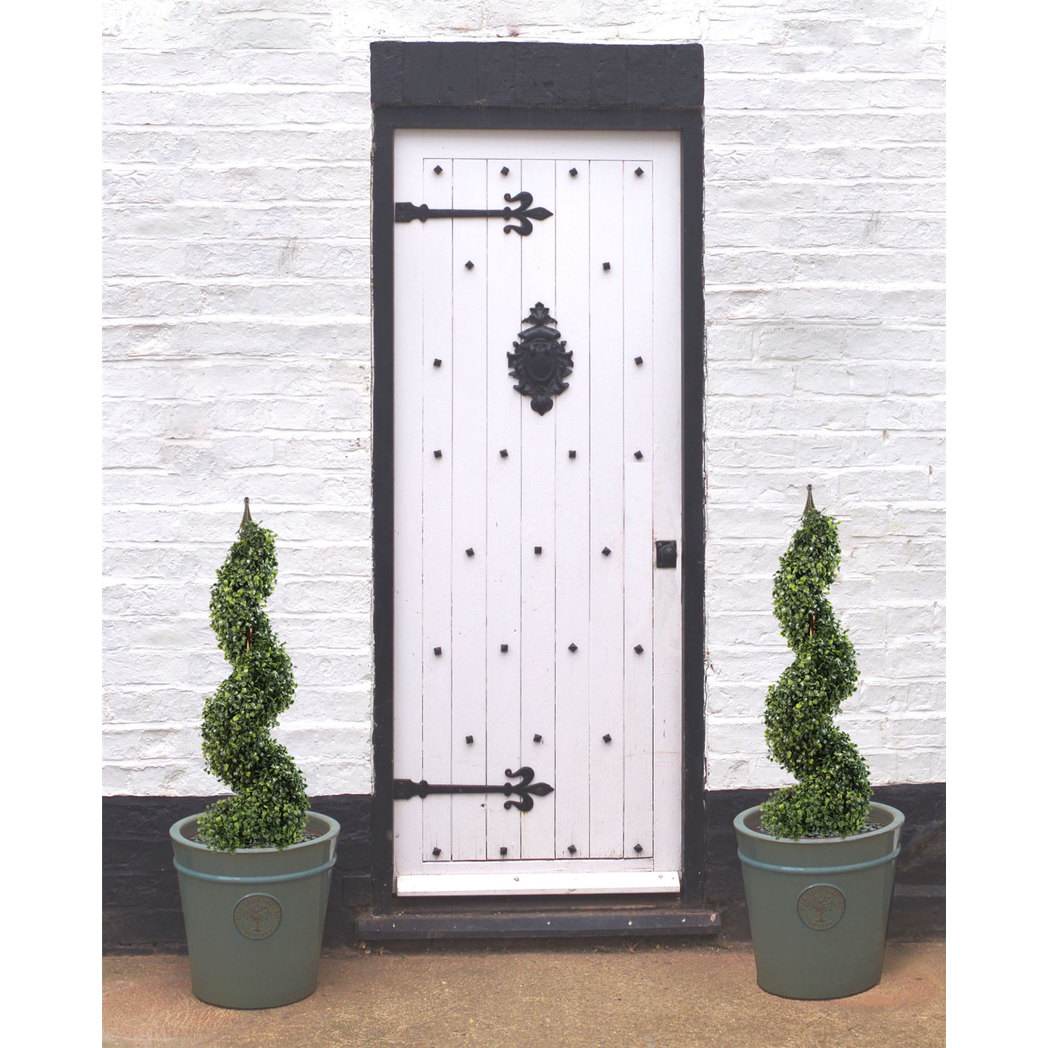 120cm 4ft Artificial Boxwood Tower Topiary Tree in Plastic Pot