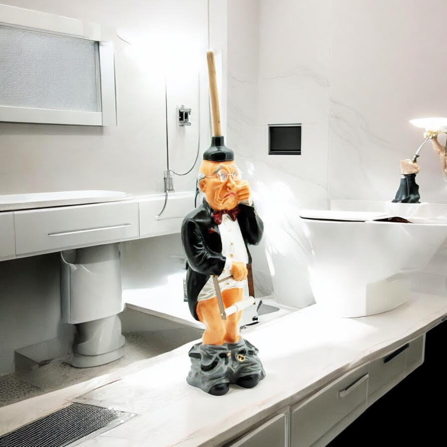 MSL 76cm Freestanding Gentleman Toilet Roll Holder