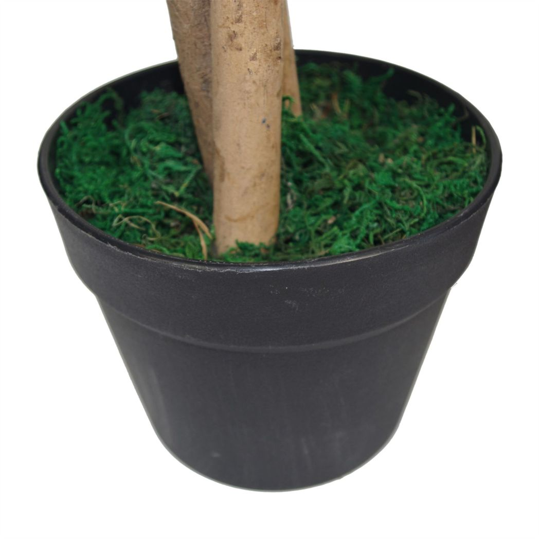 Leaf 120cm (4ft) Tall Artificial Mango Tree Plant in Plastic Pot
