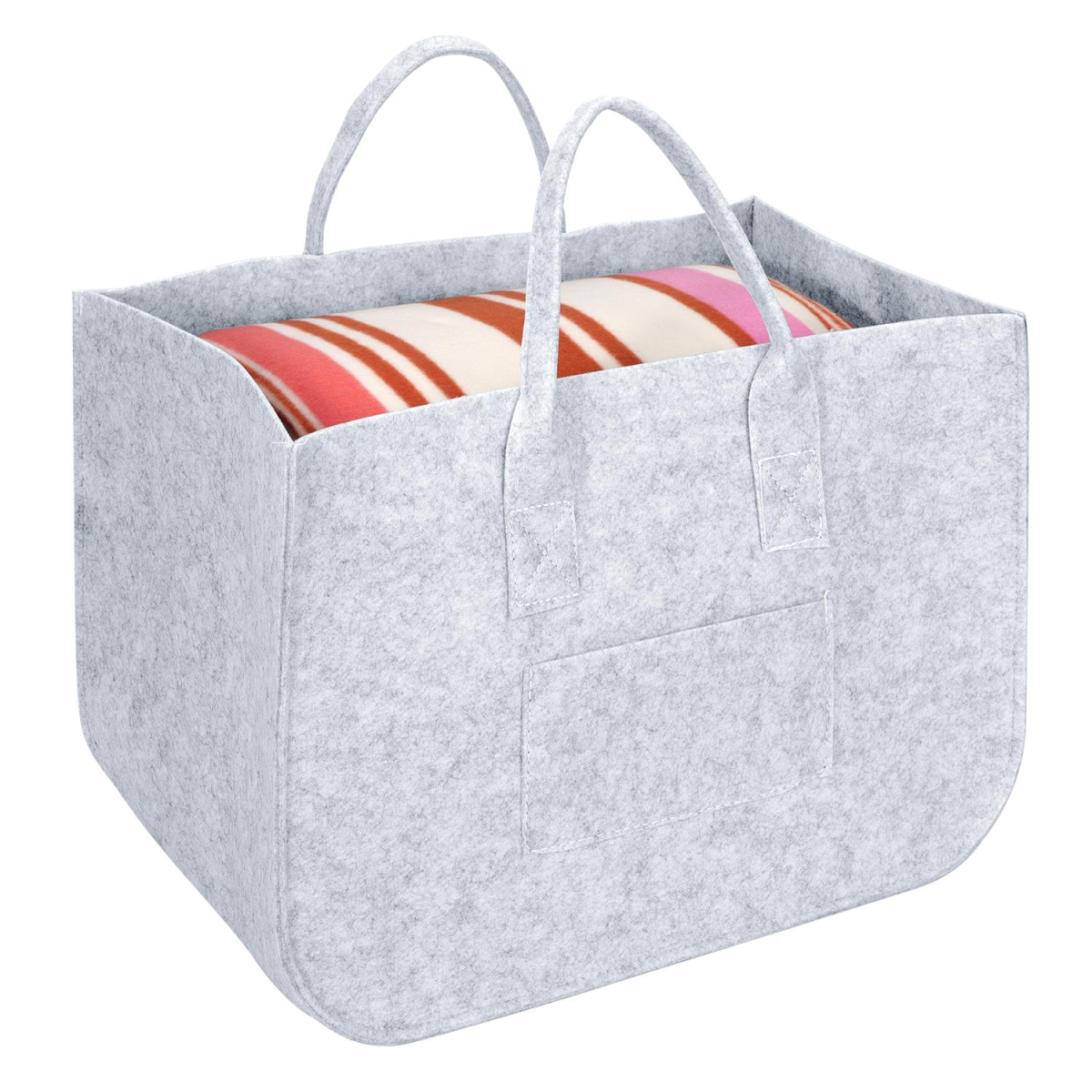 Vinsani Storage Baskets Light Grey