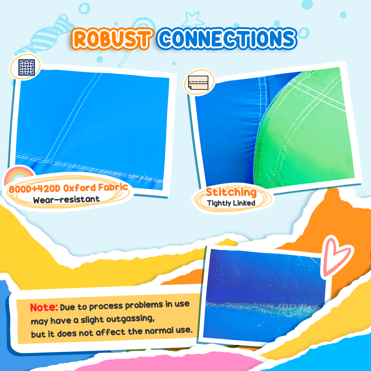 Outsunny Kids Bouncy Castle with Slide, Water Pool, Climbing Wall, Trampoline, Basket, Water Gun and Electric Blower