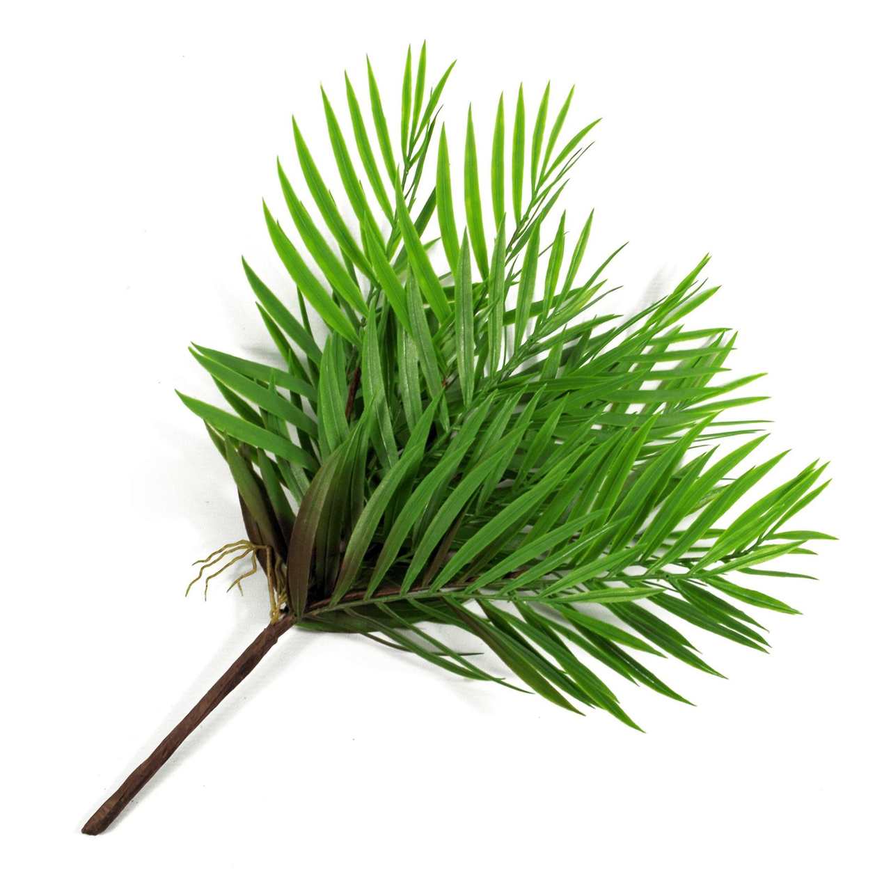 40cm Artificial Bamboo Palm Bush Plant, Bare Stem, Unpotted by Leaf Design UK