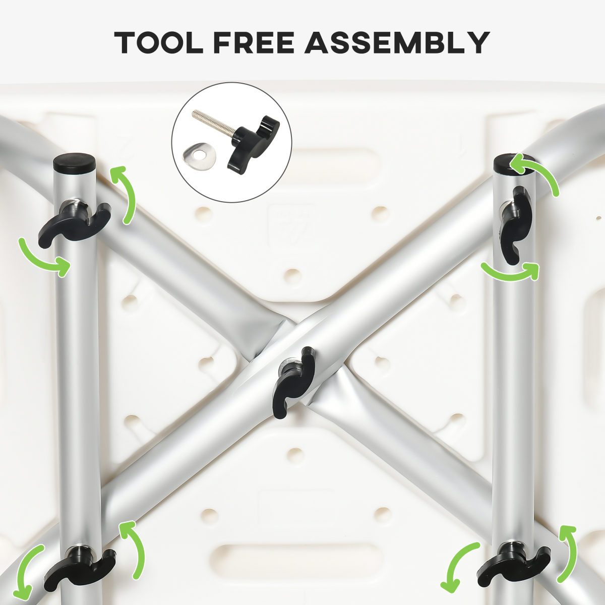 Adjustable Shower Stool for Elderly and Disabled, Six-Level Height Adjustable Bath Seat with Back, Drainage Holes, Aluminium Frame and Anti-Slip Feet