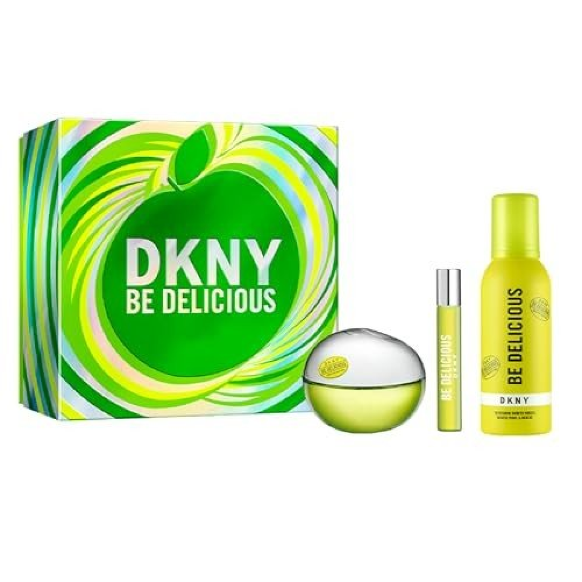 DKNY Be Delicious Gift Set EDP 100ml, 15ml & Shimmer Mist 150ml