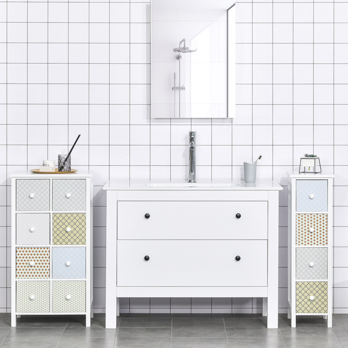 4-Drawer Storage Cabinet for Bedroom, Bathroom & Study