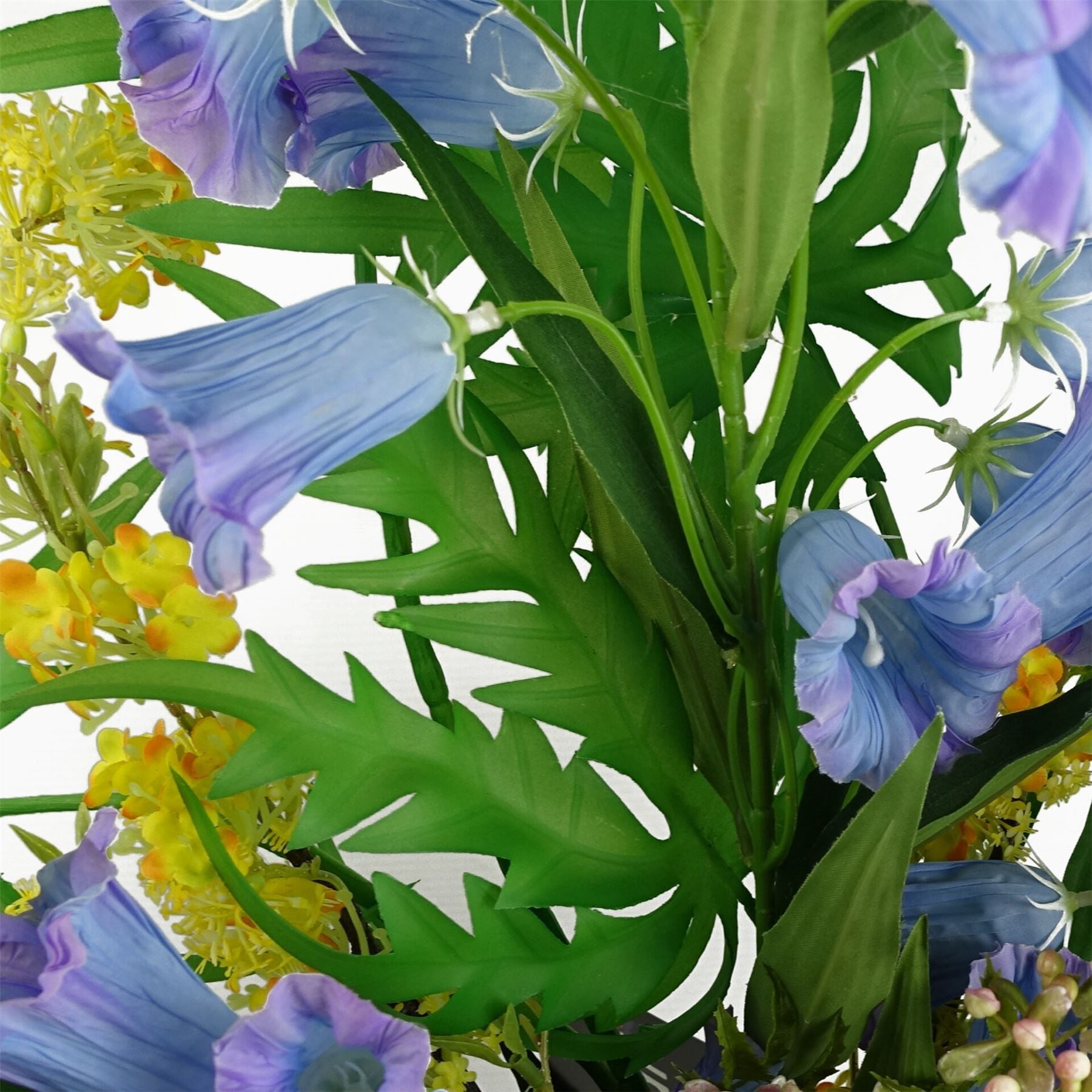 Leaf Pack of 6 Yellow Blossom Spray Stems, 100cm