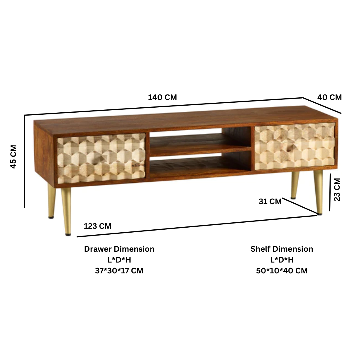 Edison Large Plasma Tv Stand