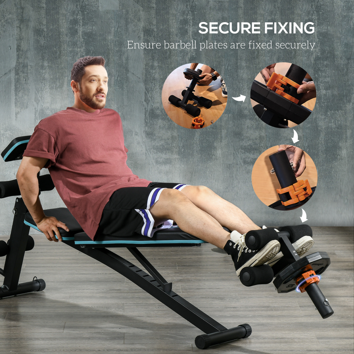 SPORTNOW Tib Bar Tibialis Trainer for 2in/5cm Weight Plates