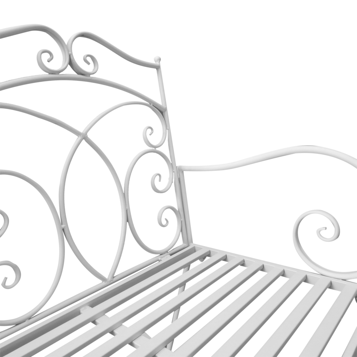 Outsunny 2-Seater Antique Metal Outdoor Rocking Bench with Armrests