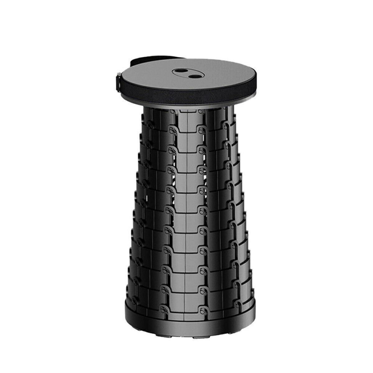 Folding Stool Portable Telescoping Seat Retractable Camping Adjustable UK