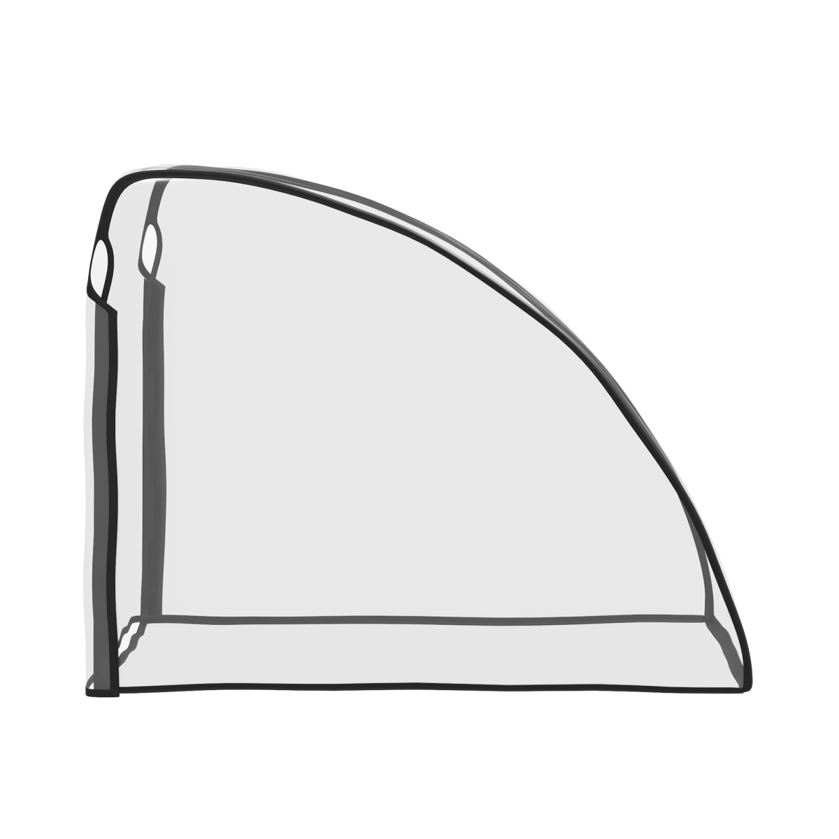 HOMCOM Waterproof Clear Baby Bike Trailer Storage Cover