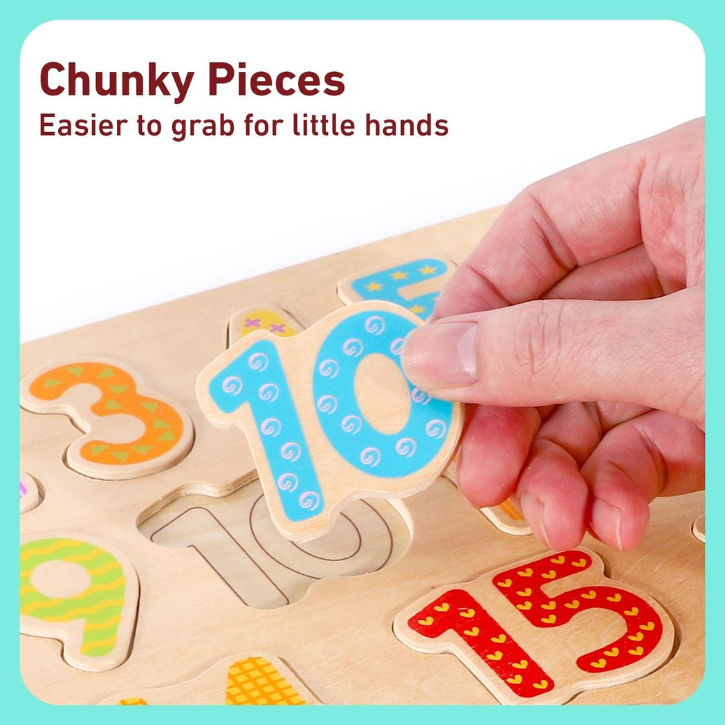 SOKA Wooden Number Board 1 to 20 Educational Toy for Children