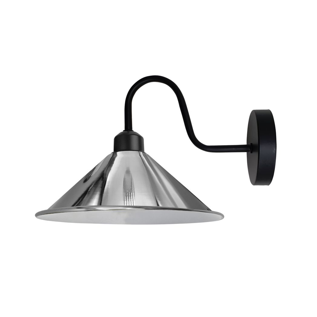 Vintage Cone Wall Sconce, E27 Base, Dimmable Indoor Light