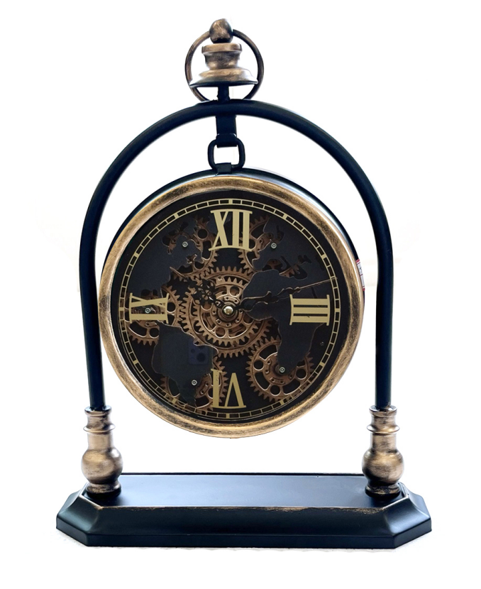 MSL 43cm Gear Clock, Hand Finished, 1 AA Battery