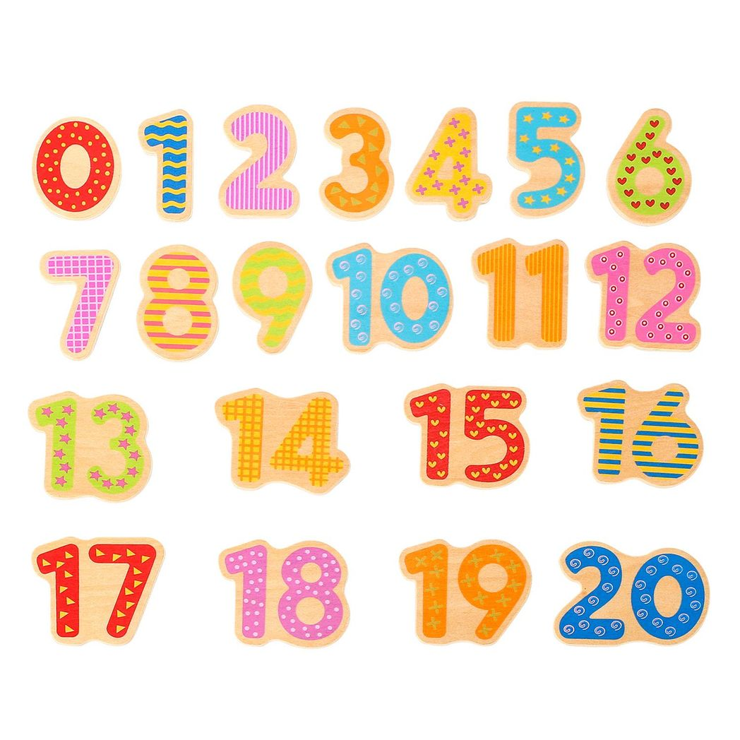 SOKA Wooden Number Board 1 to 20 Educational Toy for Children