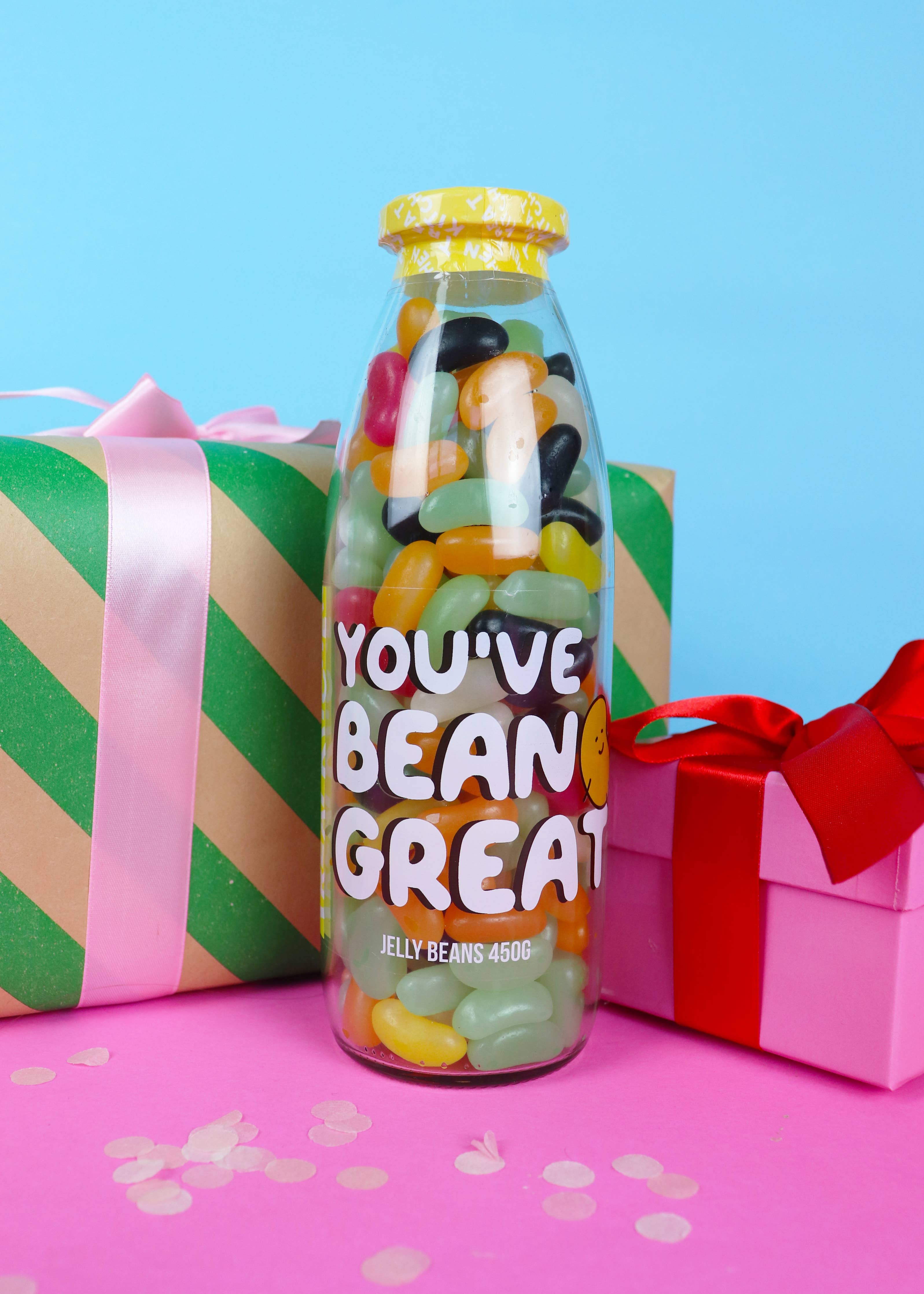 "you've bean great" Vegan Jelly Bean Sweet Bottle