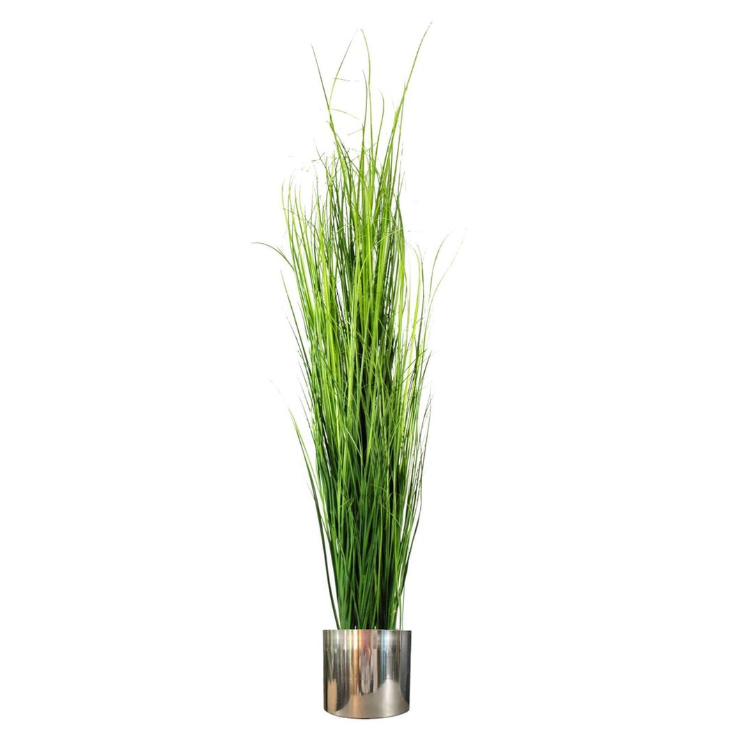 Leaf Handmade Metal Plant Pot with Polished Reflective Finish 20 x 18cm