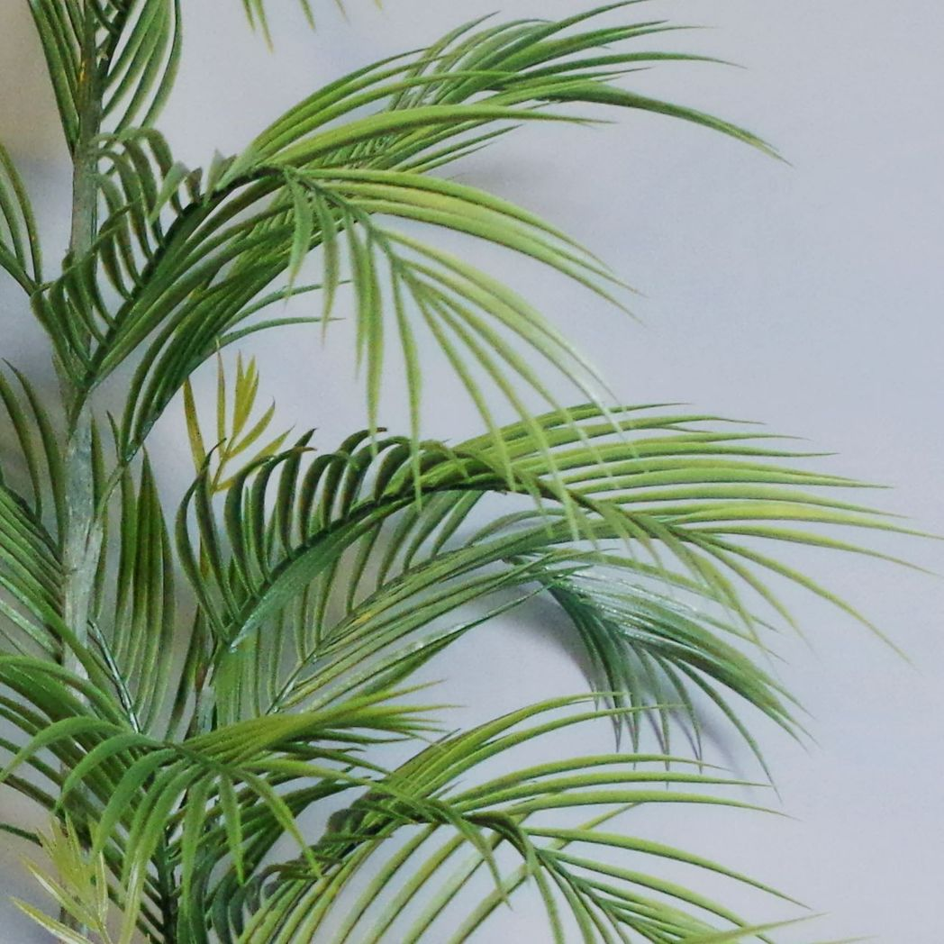 90cm Artificial Palm Tree Potted in Grey Decorative Planter