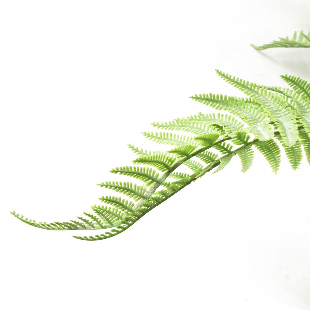 Leaf 60cm Artificial Bushy Dixie Wood Fern Light Green Bare Stem Plant