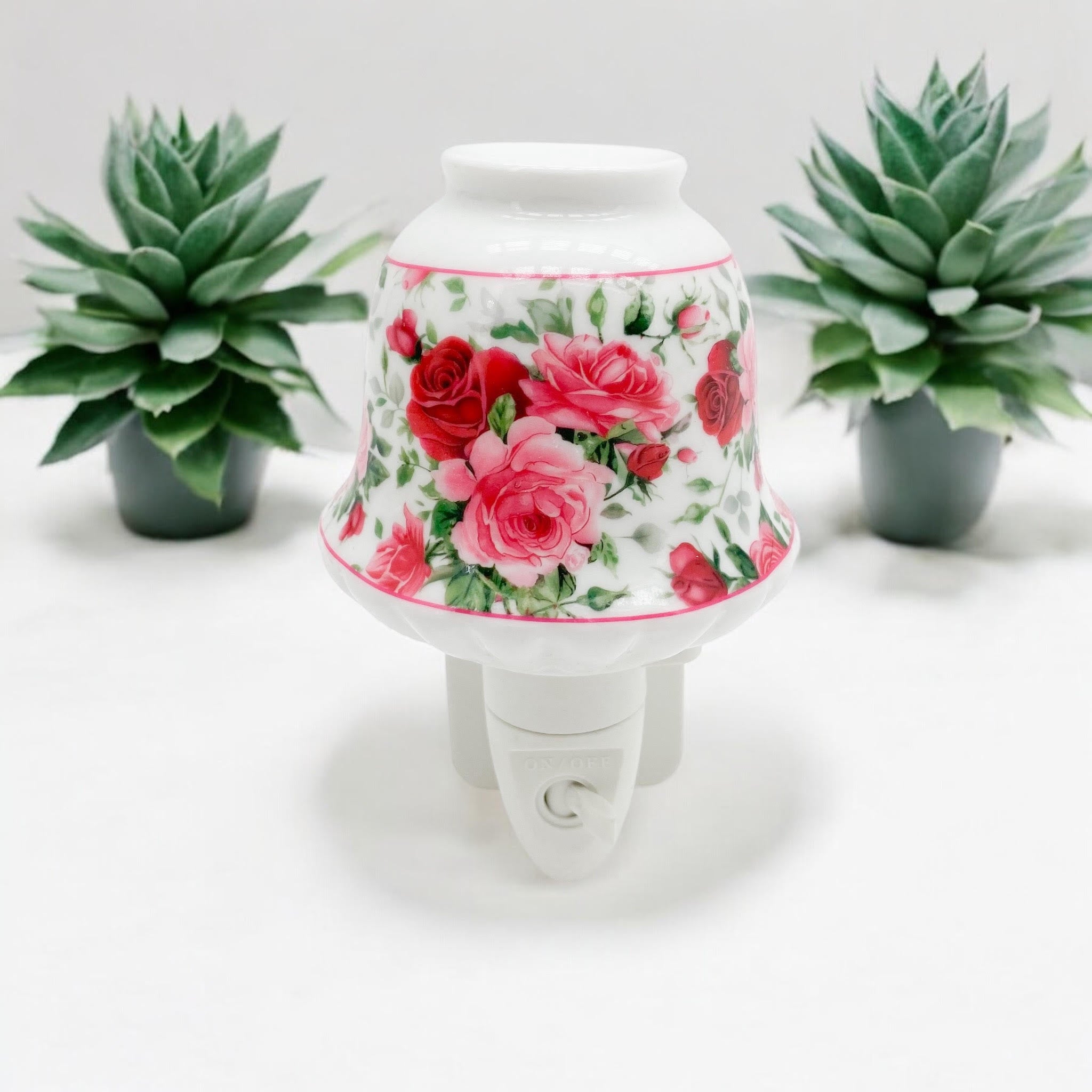 MSL 8-Inch Multi-Color Floral LED Night Light, Decorative Traditional Design