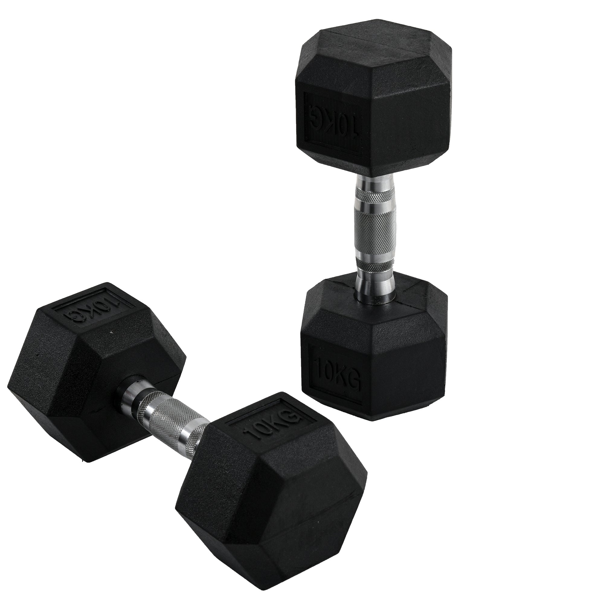 Hexagonal Dumbbell Set 2 x 10kg for Home Fitness HOMCOM