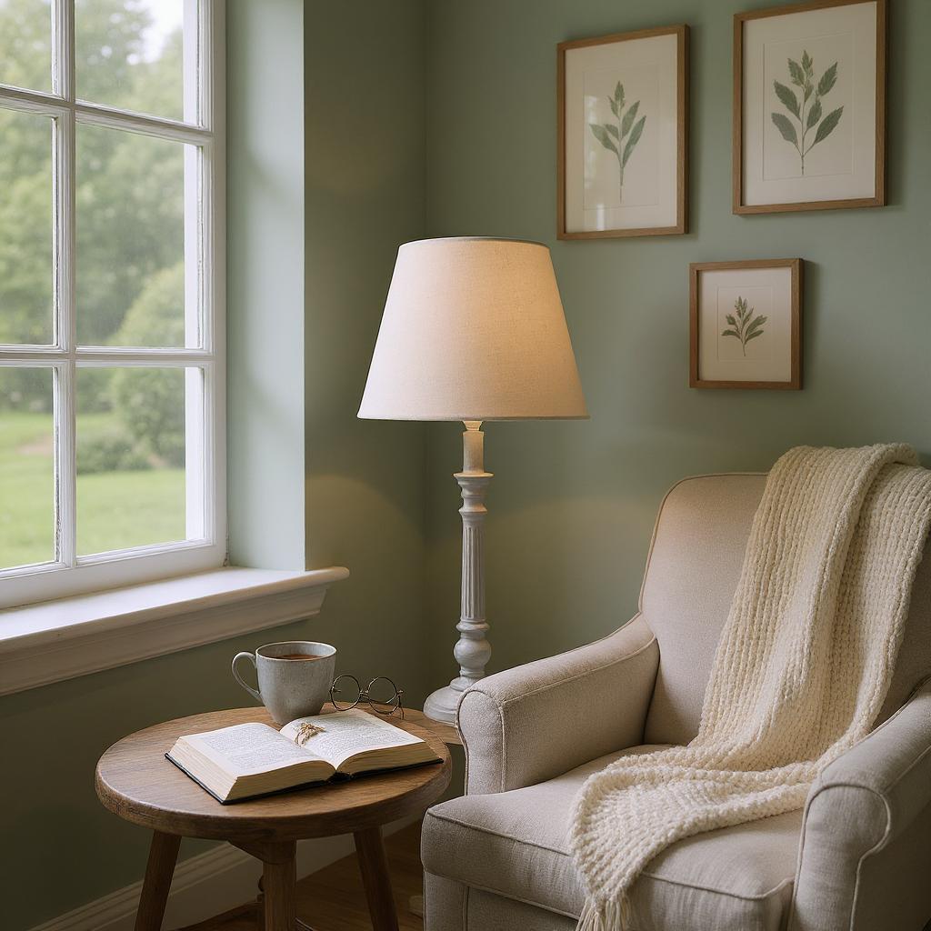MSL 54cm Traditional Table Lamp Base and Linen Shade with Inline Rocker Switch, Double Insulated