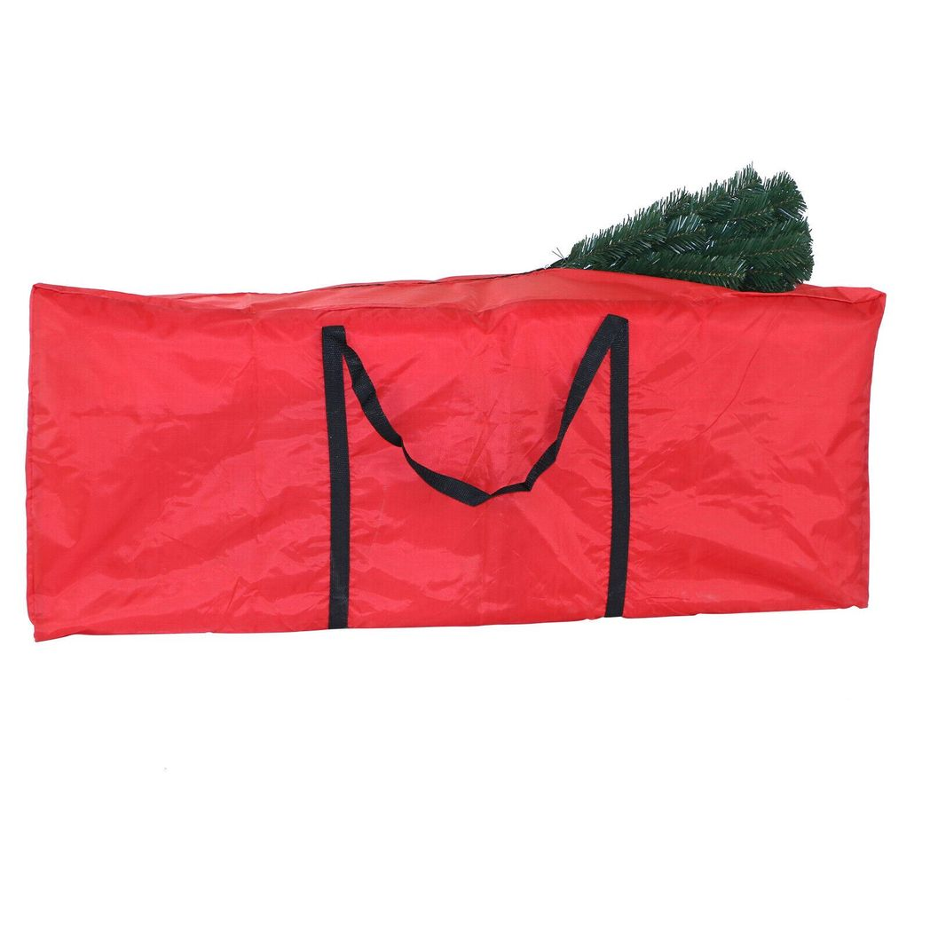Red Christmas Tree Storage Bag with Zipper and Handles