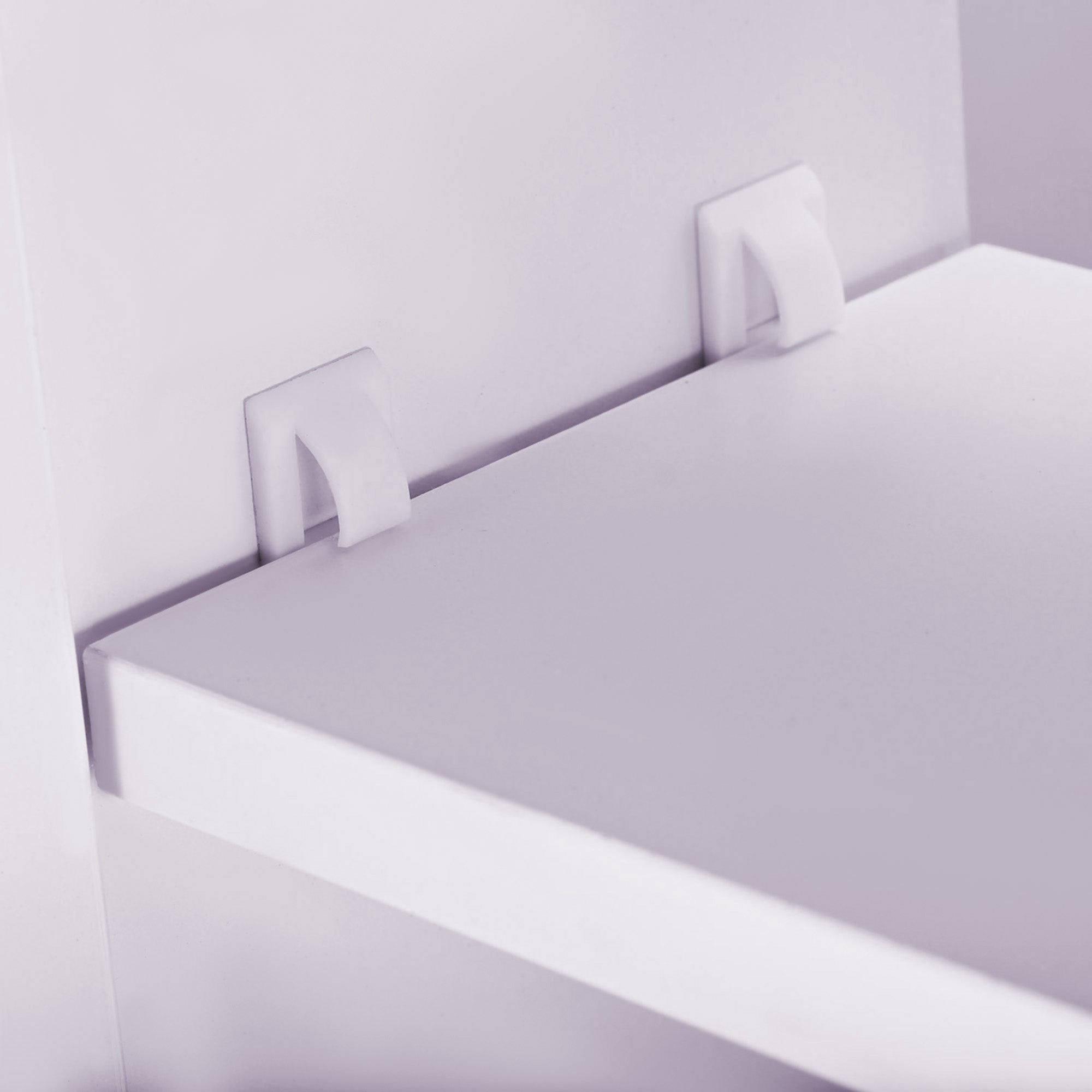 Wall Mounted Double Door Mirror Cabinet Bathroom Storage Unit with Adjustable Shelf