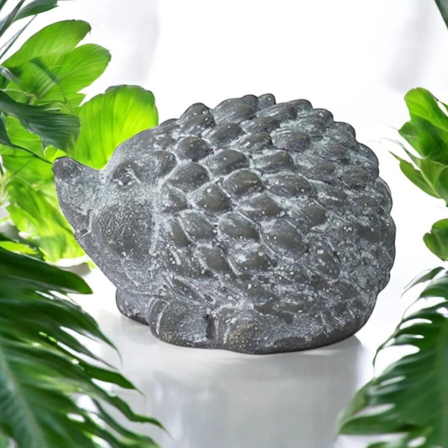 MSL 10cm Grey Cement Hedgehog Garden Ornament