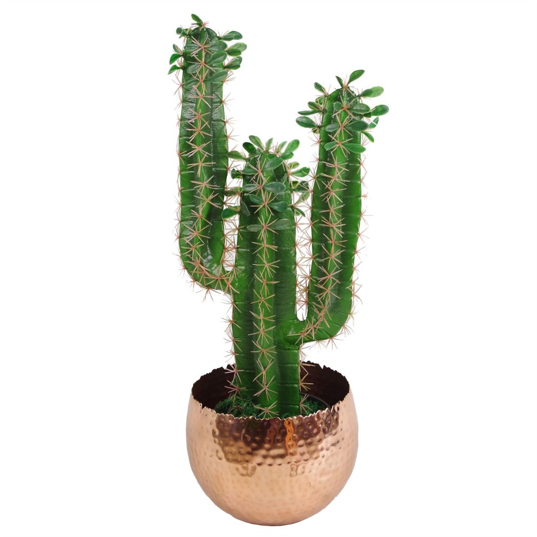 Leaf Large Hammered Silver Metal Planter 22 x 17cm Curvy Edge Indoor
