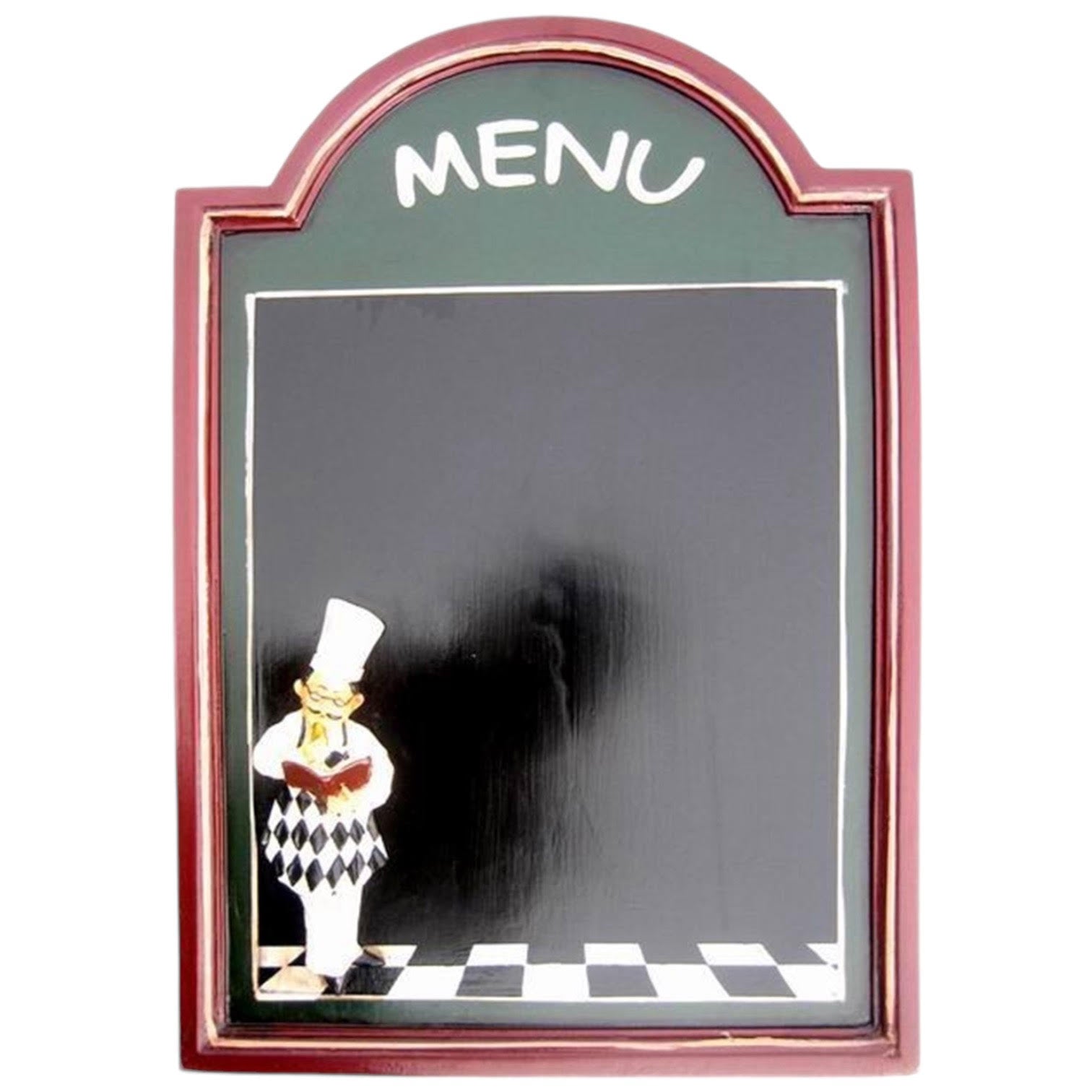 MSL 60 x 40 cm Chef Menu Blackboard, Easy Wipe Clean, Hanging Hook on Back